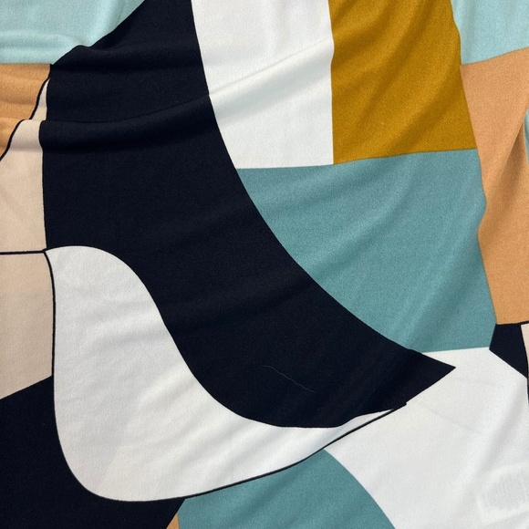 TAHARI Sleeveless Pullover Top Colorblock Cowl Neck Career Chic Versatile sz M - Picture 8 of 9